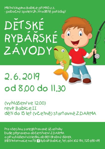 Pozvánka na Dětské rybářské závody do Babic