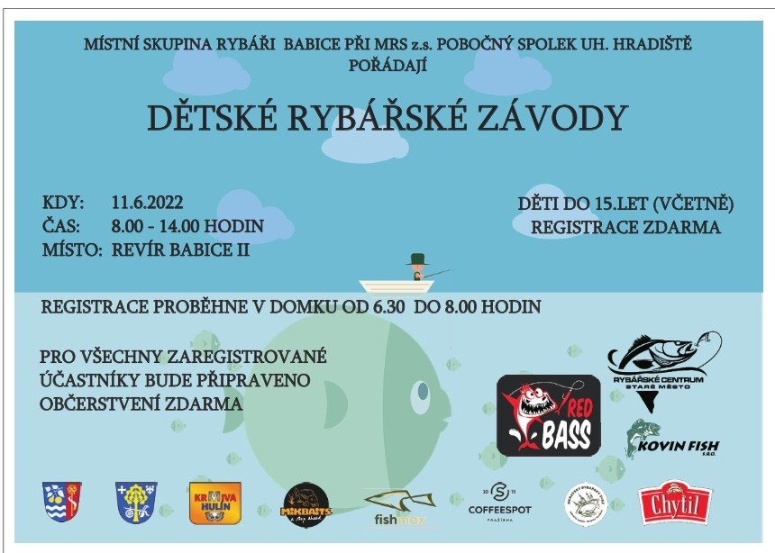 Pozvánka na Dětské rybářské závody do Babic