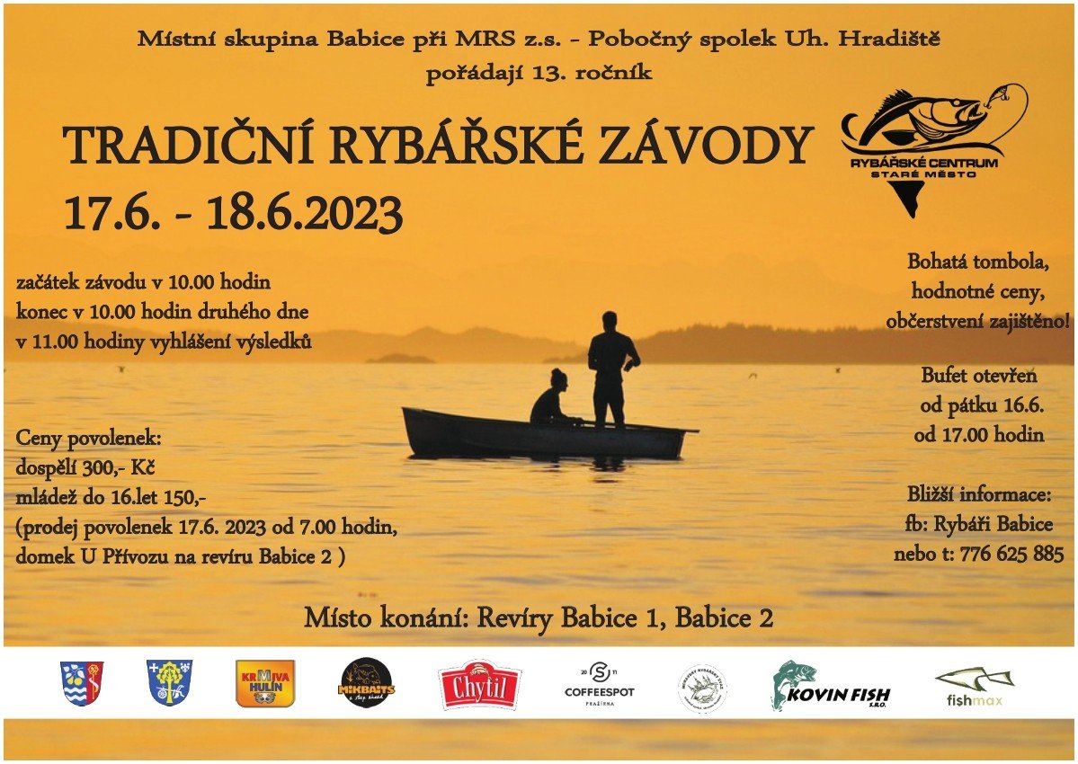Pozvánka na Tradiční rybářské závody do Babic - 13. ročník