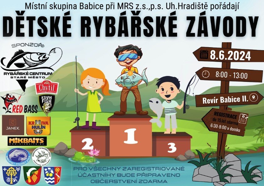 Pozvánka na Dětské rybářské závody do Babic 2024
