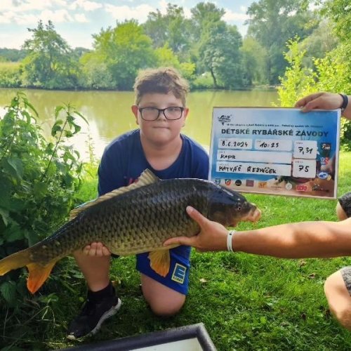 Dětské rybářské závody pořádané dne 8.6.2024 v Babicích 5  